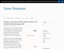 Tablet Screenshot of linus-neumann.de